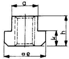 Muttern-Rohling T-Nuten DIN508R-8 AMF