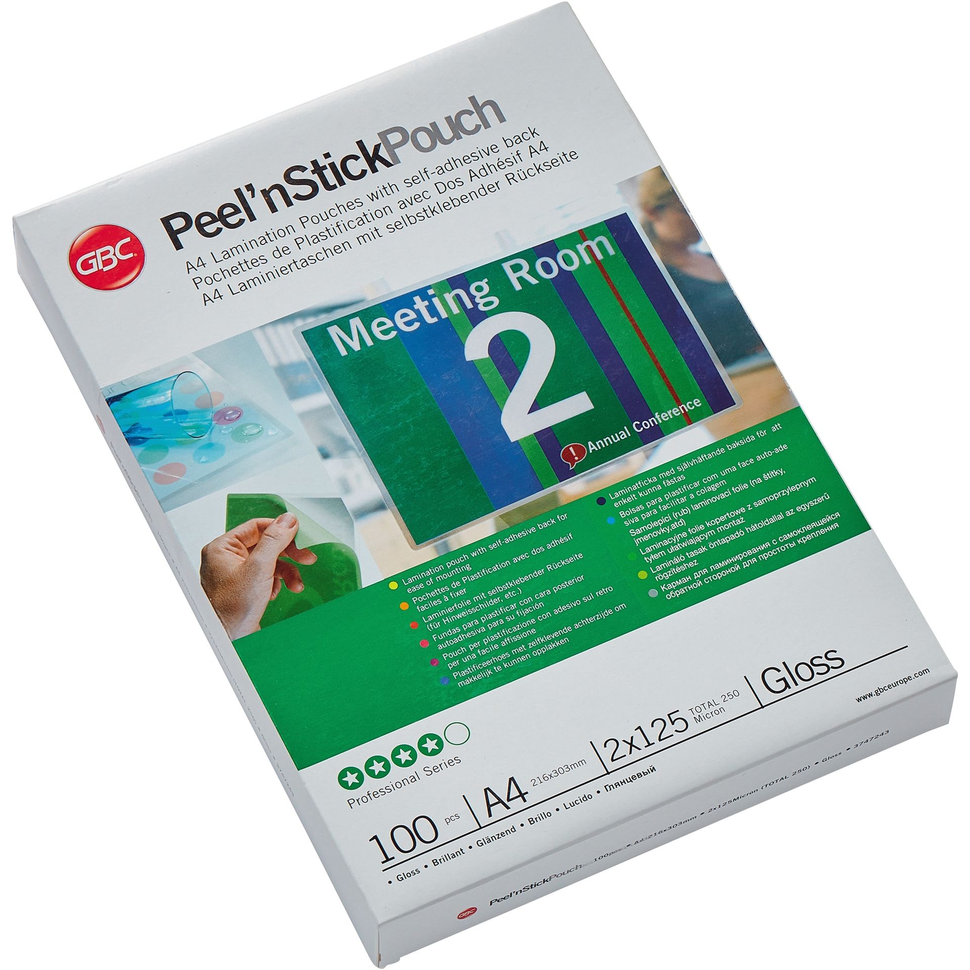 Folientasche PeelnStickPouch DIN A4 125mic 100 St./Pack.
