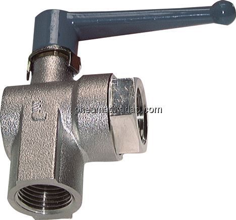 Messing-Winkelkugelhahn, G 1/8", PN 20