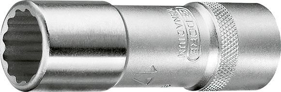 Steckschlüsseleinsatz 12-kant 1/2" 10mm lang Gedore
