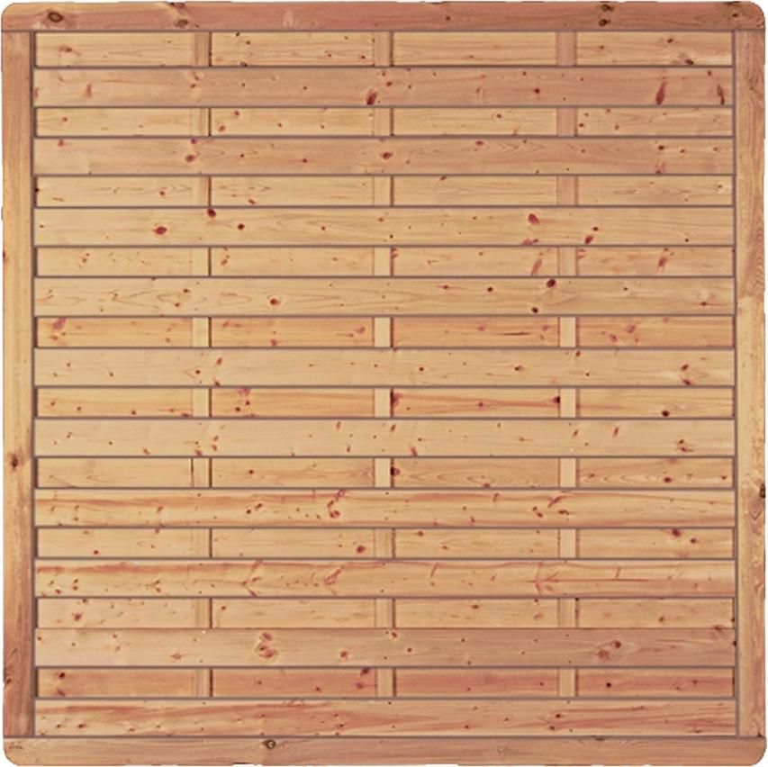 Avantgarde-Serie gerade 180 x 180 cm, kdi-grün Rahmen 45/68 mm, Lamellen glatt, geschr.