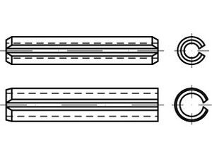 ISO 13337 Federstahl 2,5 x 18 S