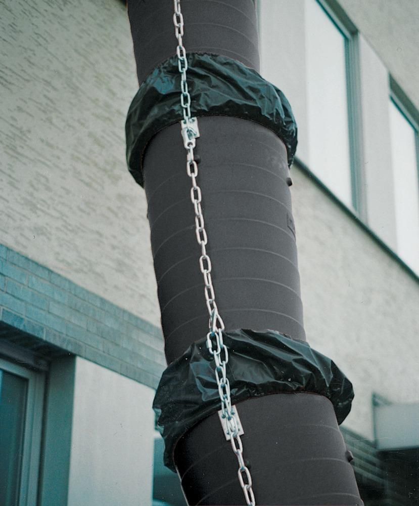 Staubschutzhülle für Schuttrohrelement müba