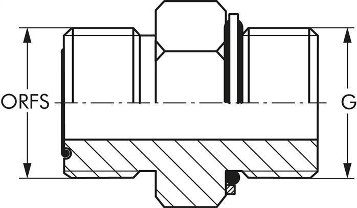 ORFS-Einschraubverschraubung UNF 9/16"-18(AG)-G 1/8"