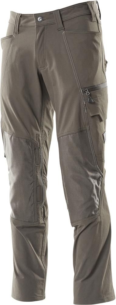 Hose 18479,Stretch, Knietasche, dunkelanthrazit, Gr.76C46