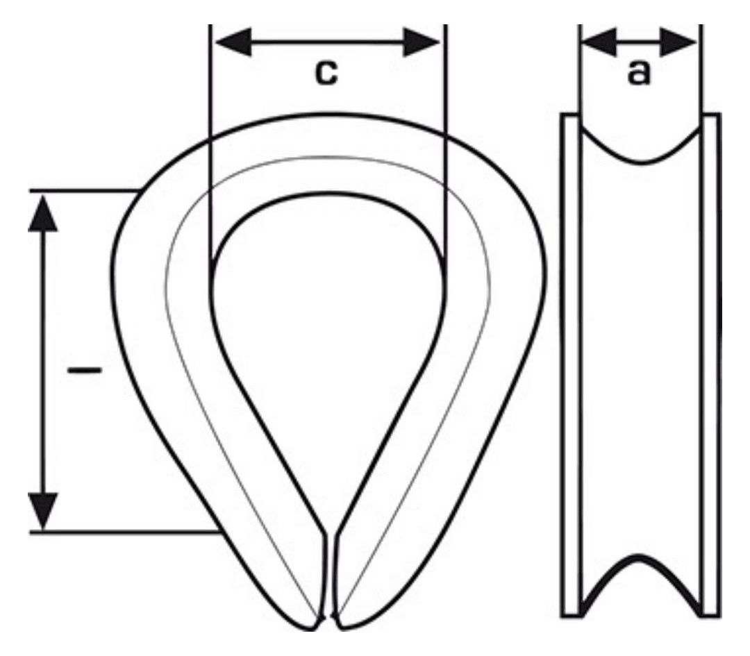 Kausche, ähnlich DIN6899, Form: B