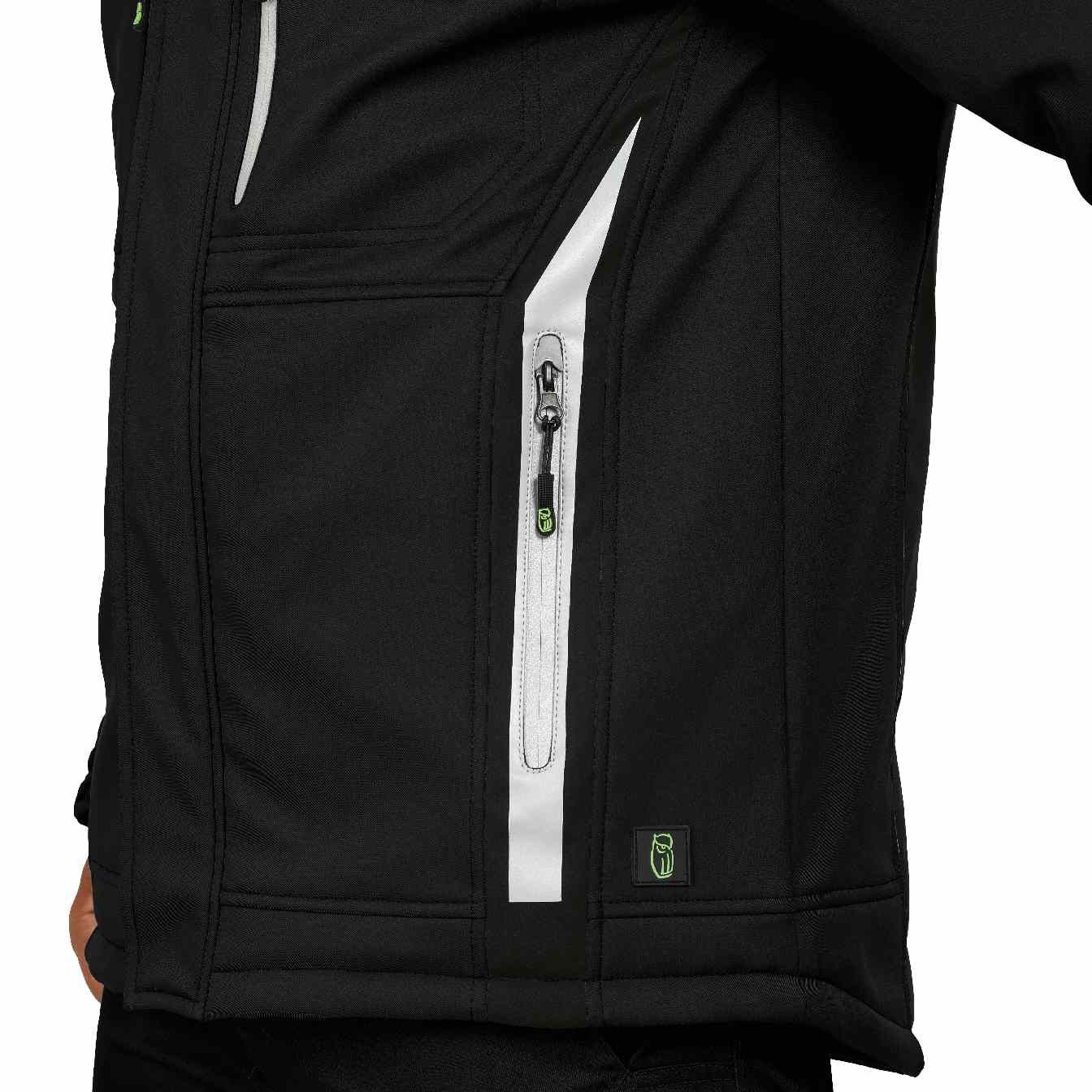 FLEXI05, Winter-Softshelljacke schwarz, 3XL