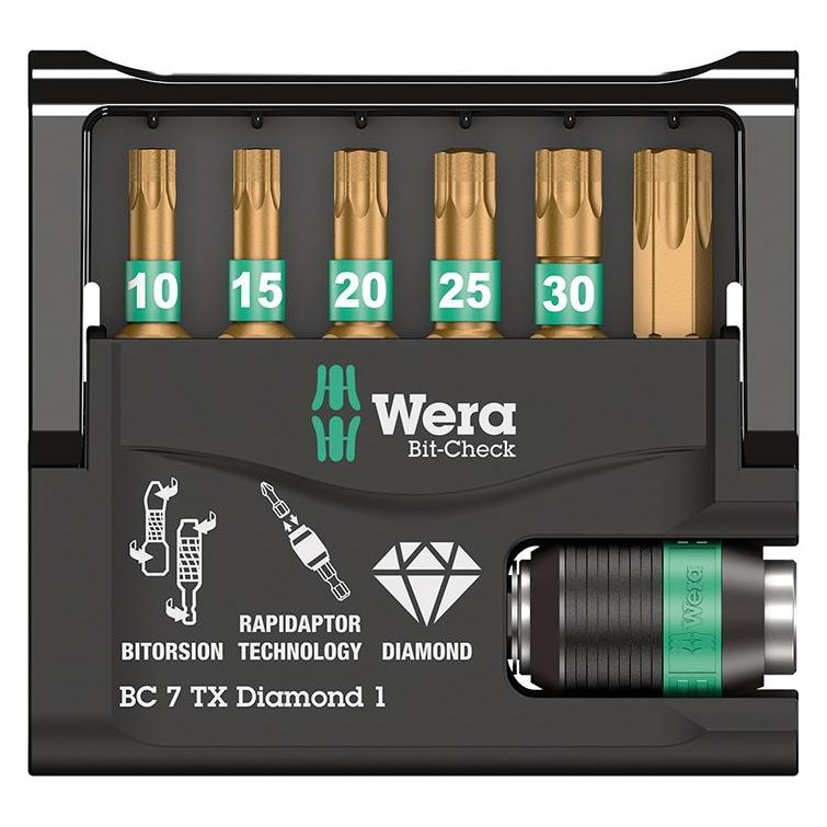 WERA Bitsatz diamant "Bit-Check"