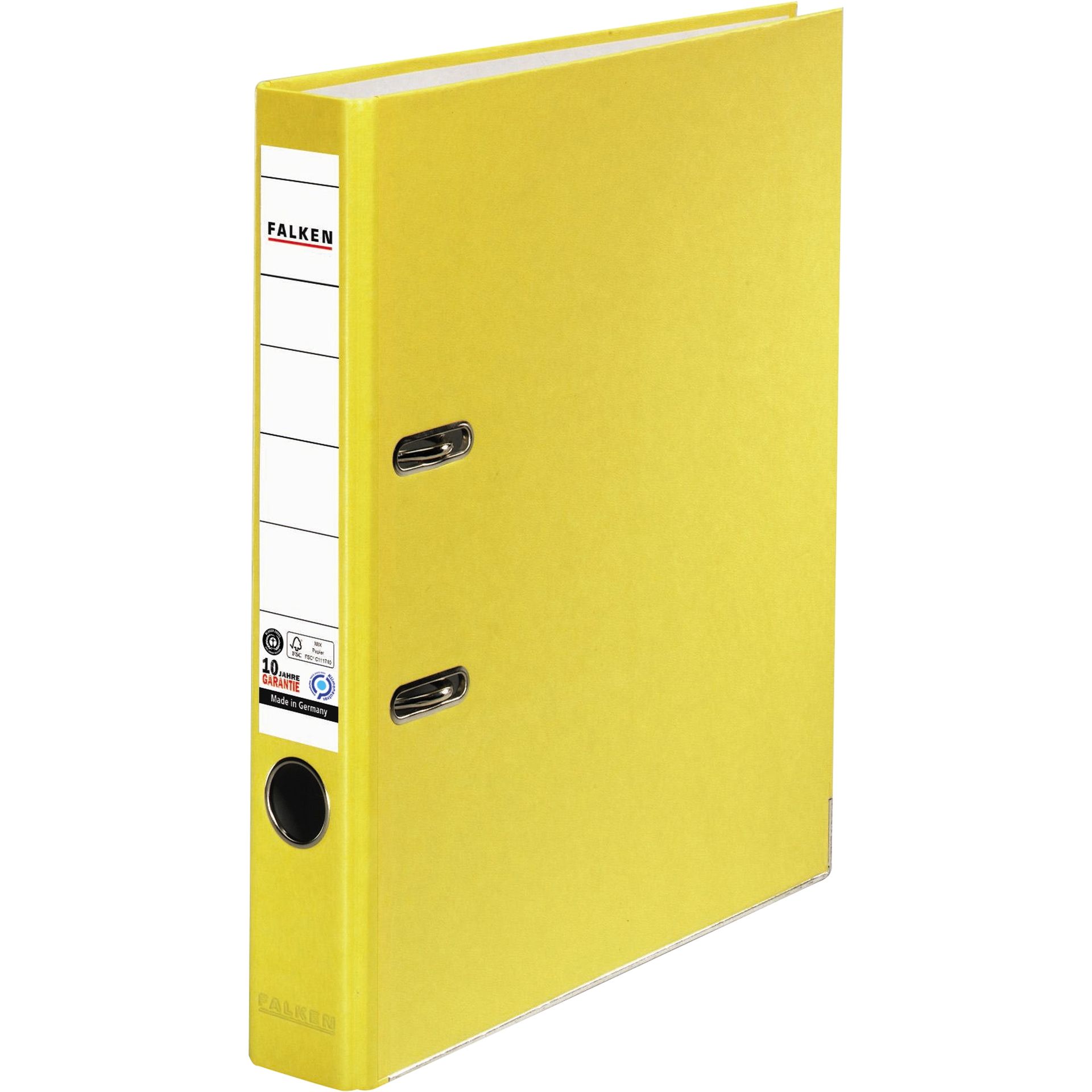 Ordner Recycolor DIN A4 50mm Papier gelb