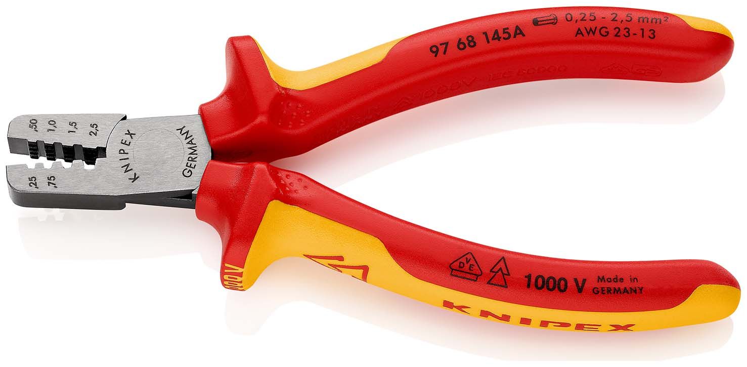 KNIPEX Crimpzange für Aderendhülsen isoliert