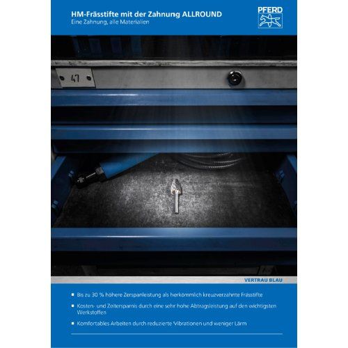 PFERD Hartmetallfrässtifte SPG 0613/3 ALLROUND