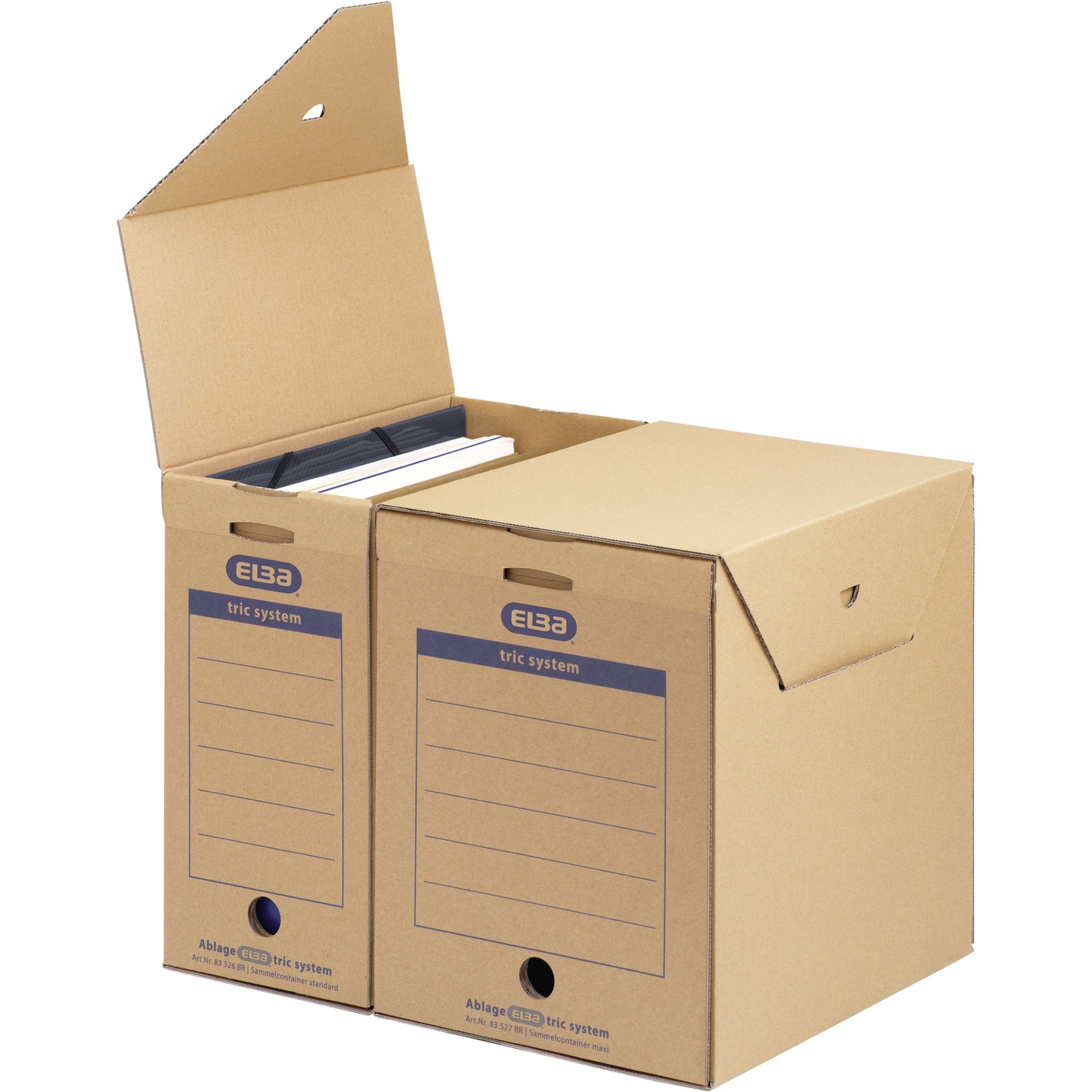 Archivbox tric system für DIN A4 naturbraun