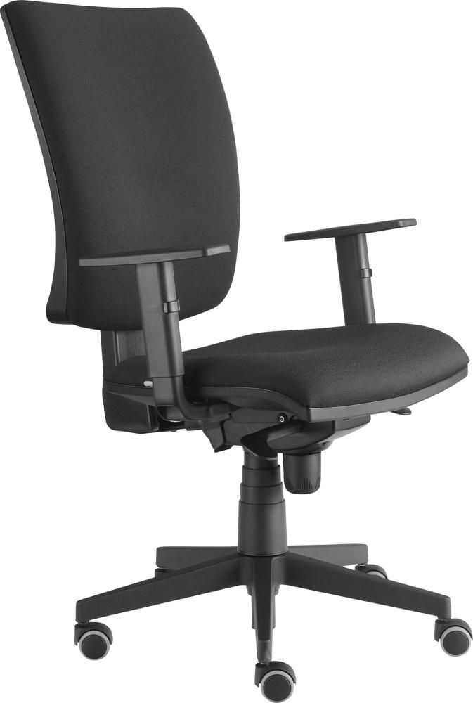 Drehstuhl Solid 1 VSDS1 Stoff 100% Polyester schwarz