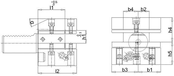 Mehrfachaufnahme VDI D2 30x20mm FORTIS