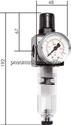 MULTIFIX Filterregler, G 1/4", 0,5 - 10bar, Baureihe 1
