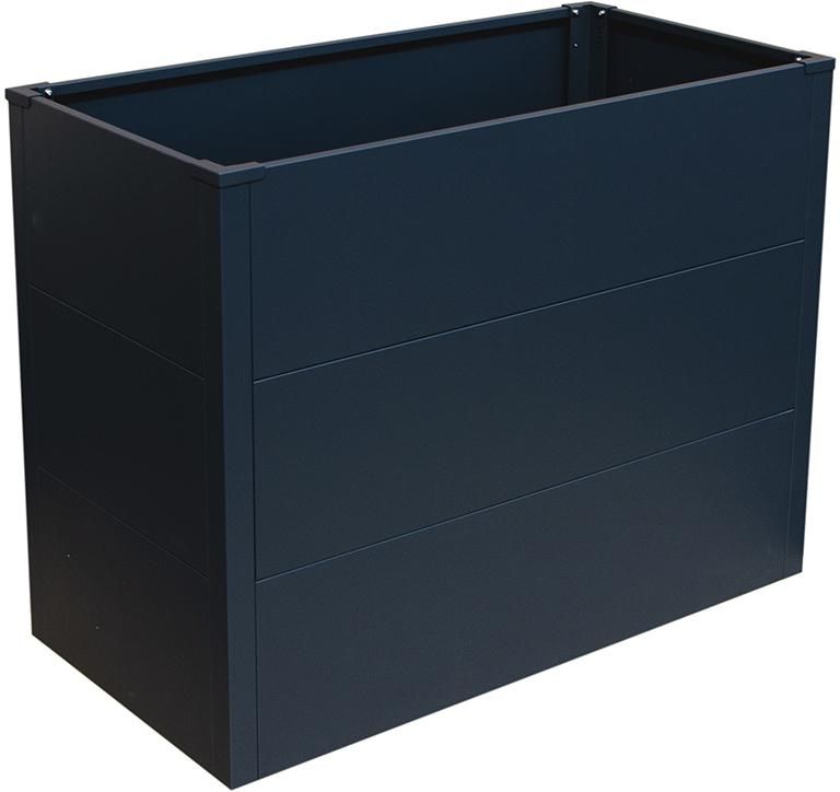 ELKE Metall-Hochbeet 100 x 50 x 77 cm, Stahl verz. pulverbesch. ANTHRAZIT