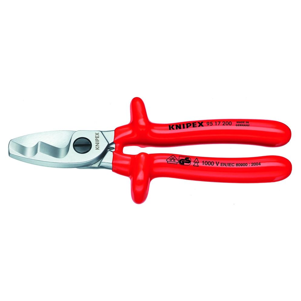 KNIPEX Kabelschere: VDE rot