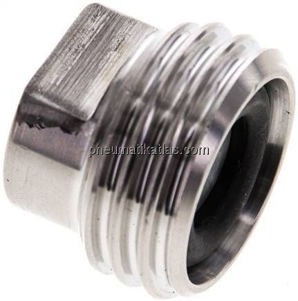 Blindgewindestutzen (Milchgewinde) Rd 28 x 1/8", 1.4404