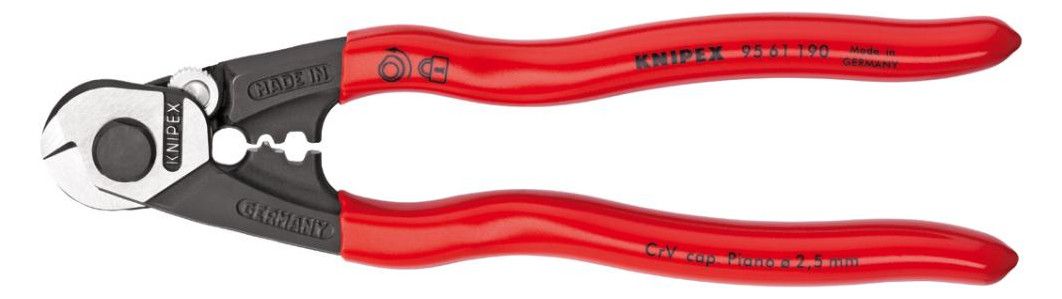 KNIPEX Drahtseilschere, poliert