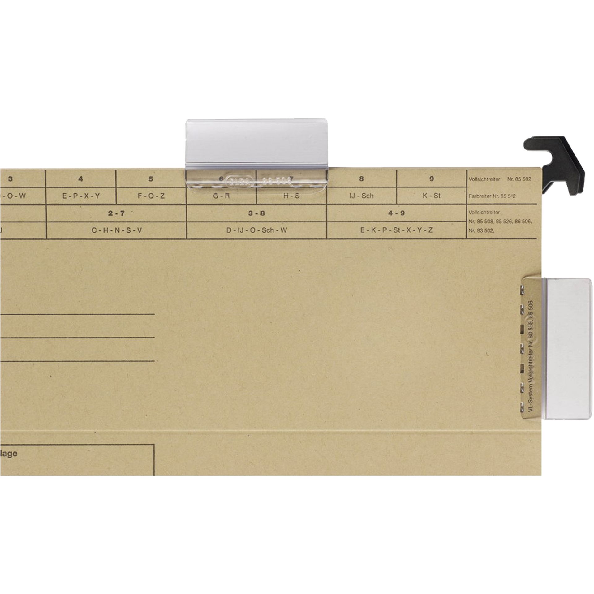 Vollsichtreiter 4zeilig 5,8cm 50 St./Pack.