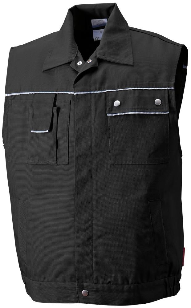 Weste,Canvas, 320 g/qm, Gr.M,schwarz