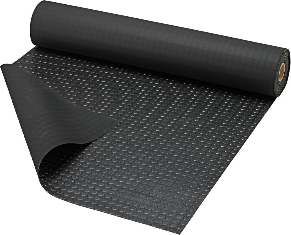 Noppenmatte PRO, NR/SBR, schwarz, 3mm, 1200mm 10m FORTIS