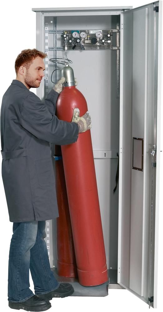 Druckgasflaschenschrank einwandig 2 x 50 Liter