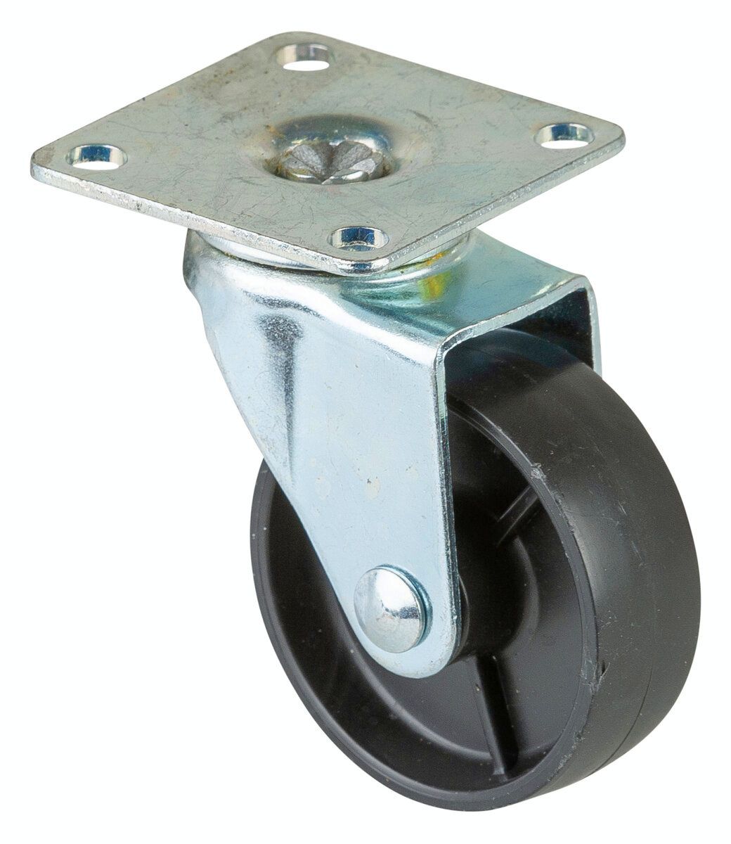Lenkrolle 50 mm PVC 47x47mm