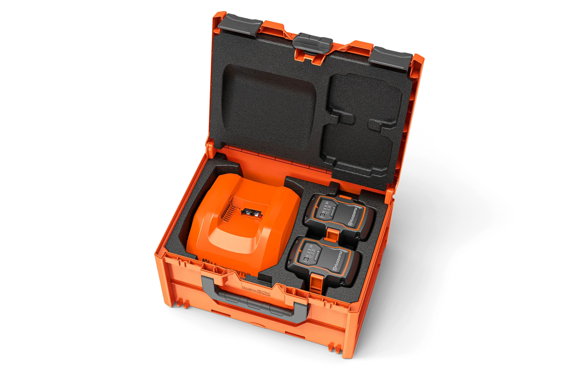 Husqvarna Akku Set M (mit Box) - 2x Akku B220X + 1x Ladegerät C500X