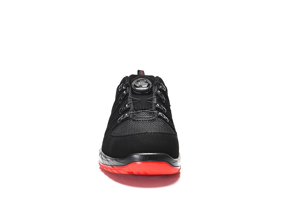 Sicherheitshalbschuh MADDOX BOA® black-red Low ESD S3S, Gr. 35