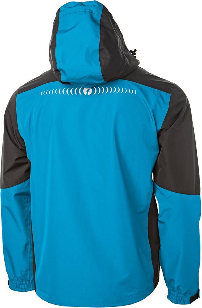 Regenjacke Plus türkis/schwarz Gr. XS Fortis Elements