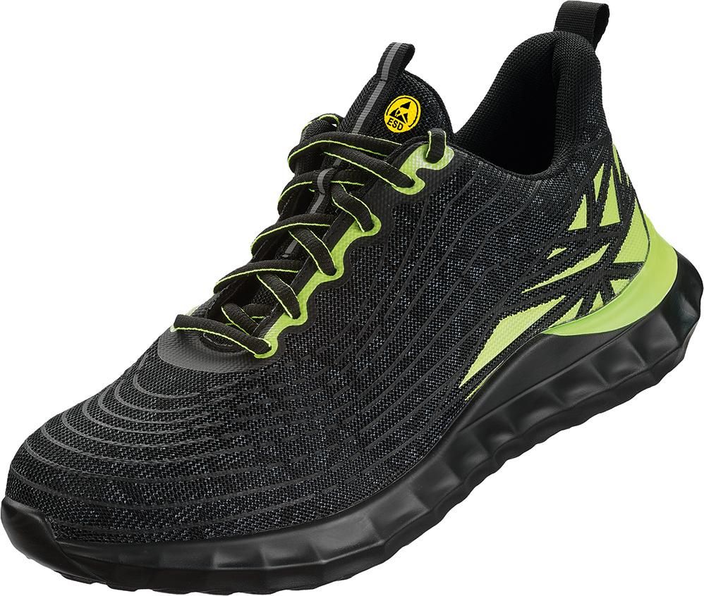 Halbschuh LOCRI Schwarz/Grün, S1PS SR ESDGr. 36 WICA