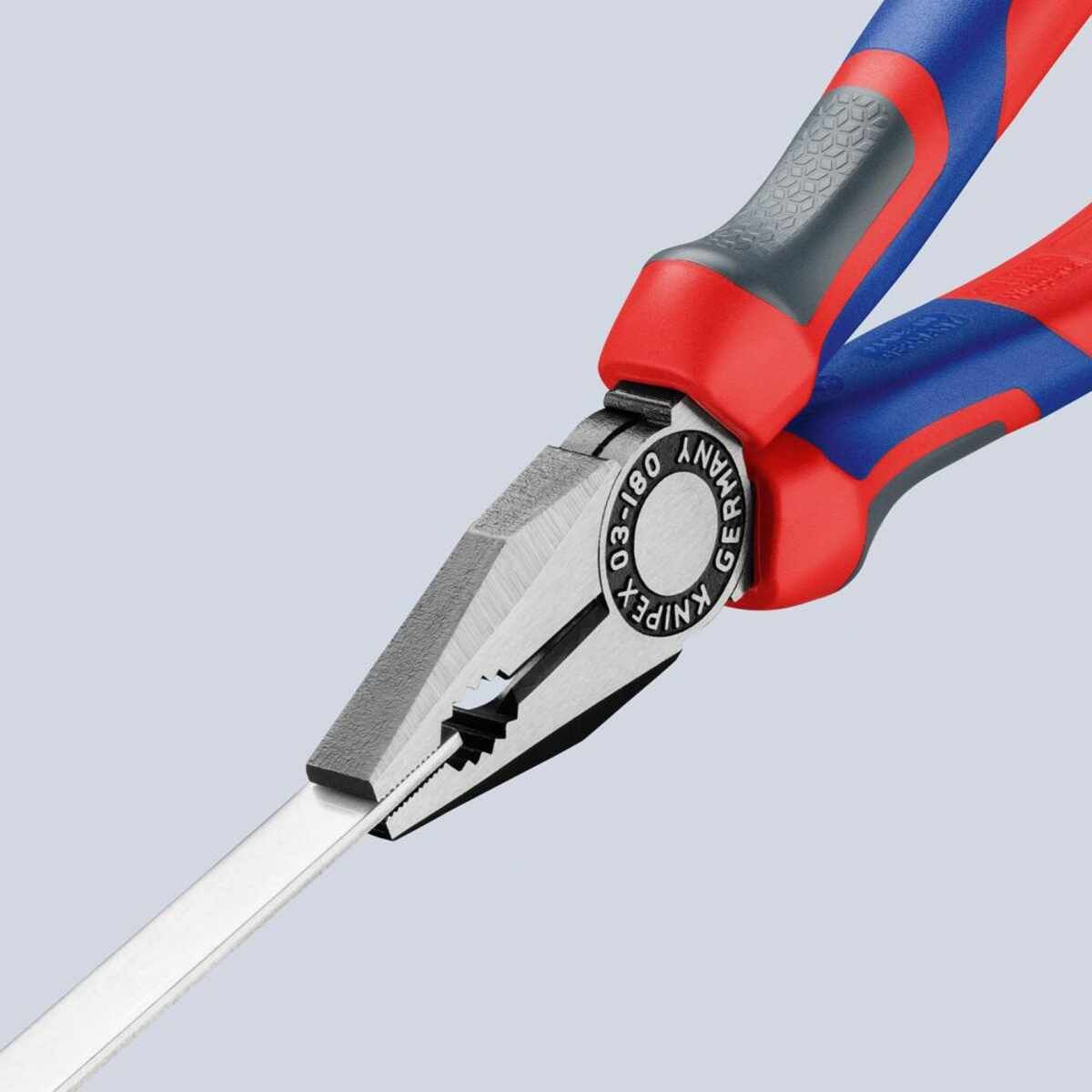 Kombinationszange poliertmit Mehrkomponenten-Griffen 160mm KNIPEX