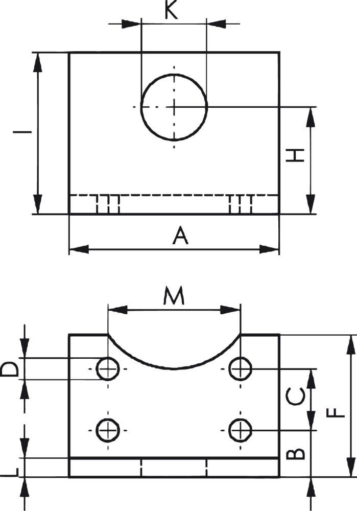Winkelfuß stabil 6843 GR.0 AMF