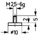 Messeinsatz Stahl Typ 11/10,0 mm KÄFER