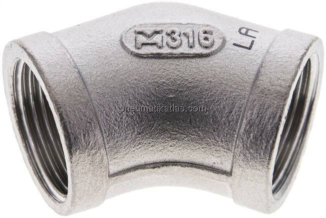 45°-Winkel Rp 3/4" (IG), 1.4408