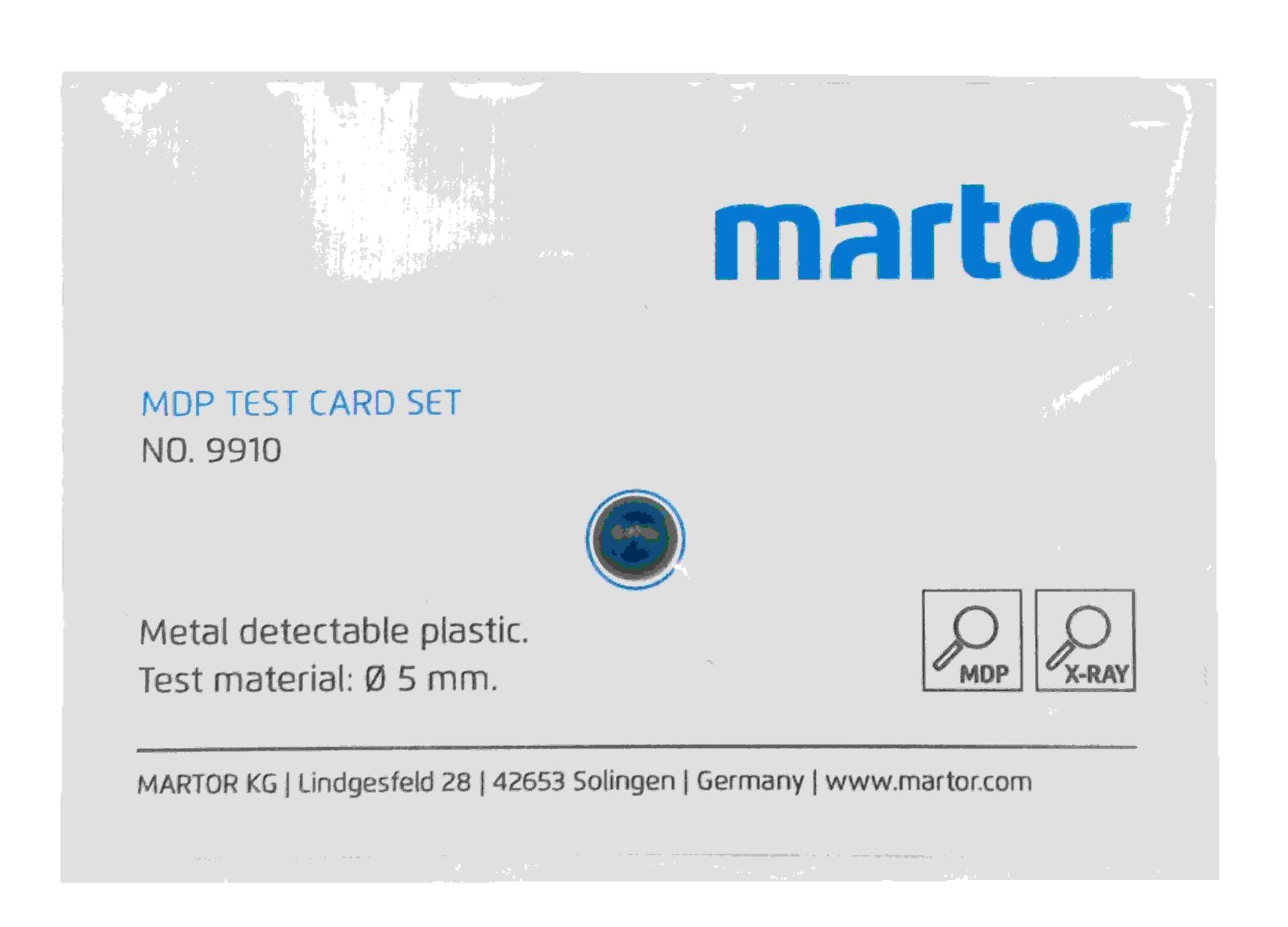 MARTOR Zubehör MDP-PRÜFKARTENSET 9910 | 1 Stück