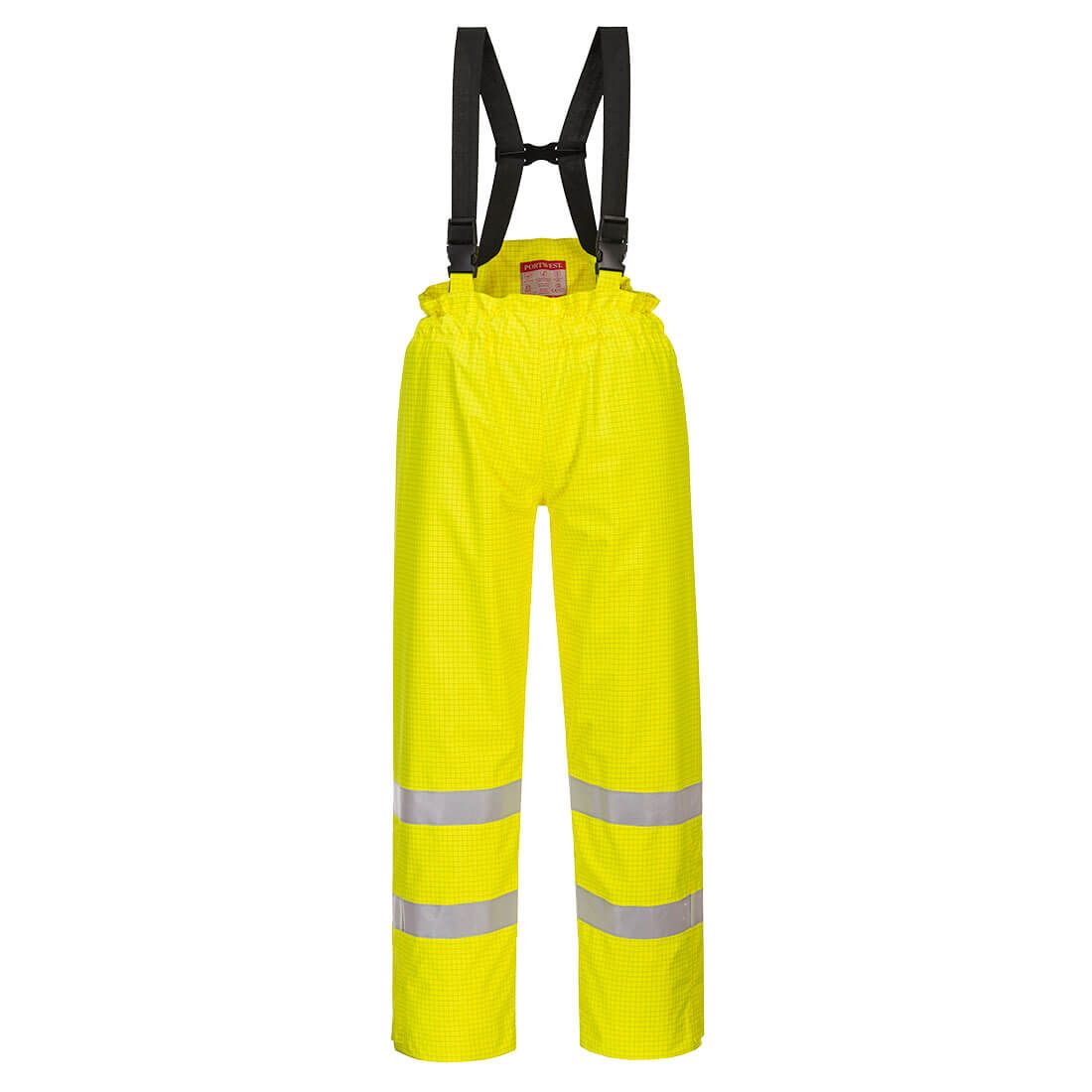 Portwest Bizflame Warnschutz-Regenhose, Gelb, Gr. 3XL