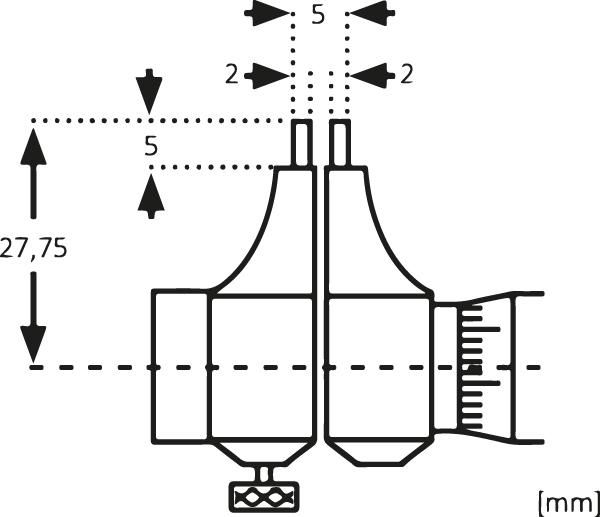 2-Punkt-InnenmessschraubeHM-Messflächen 5-30mm FORTIS