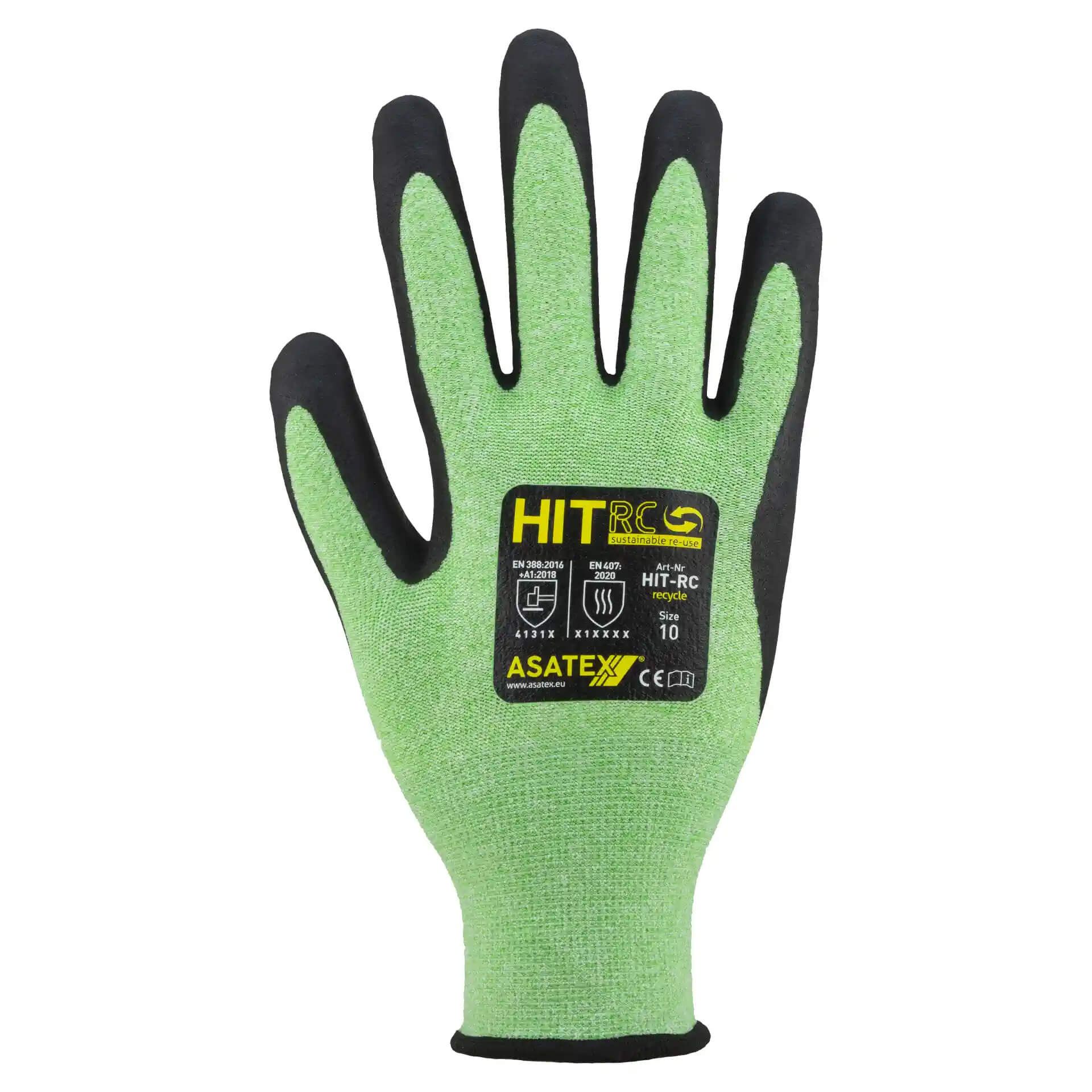 Feinstrickhandschuh HIT-RC, grün, Gr. 6