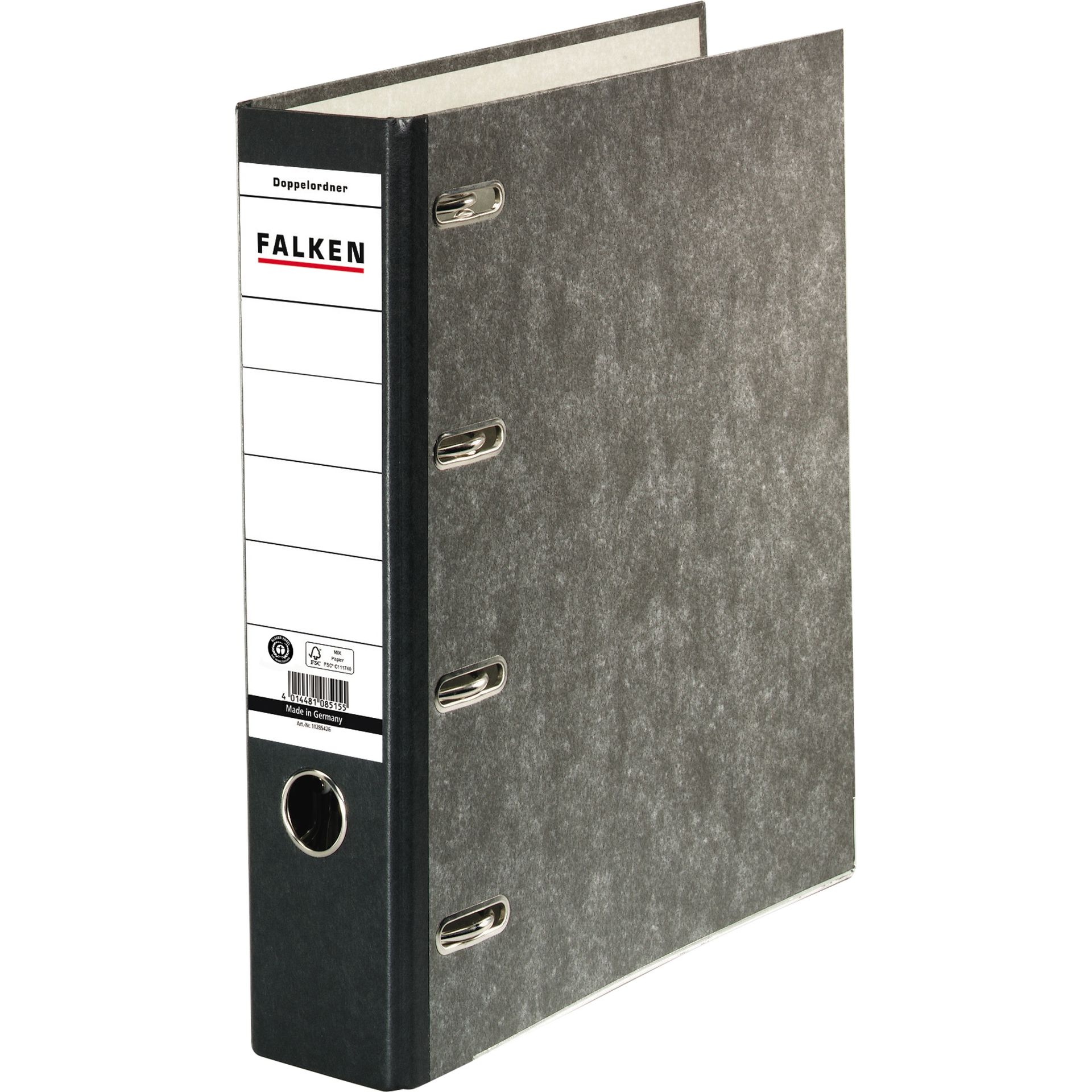 Doppelordner S70 2xDIN A5 quer 70mm Pappe schwarz