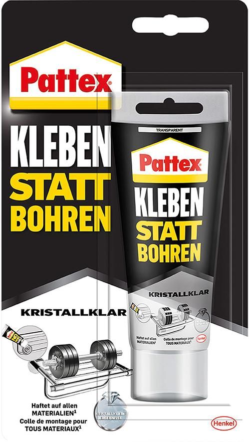 Pattex Kleben statt Bohren Kristallklar Kartusche 290 g