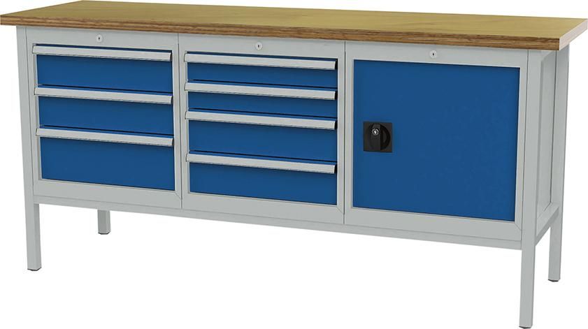 FORUM Kastenwerkbank B2000mm 7 Schubladen 1 Tür