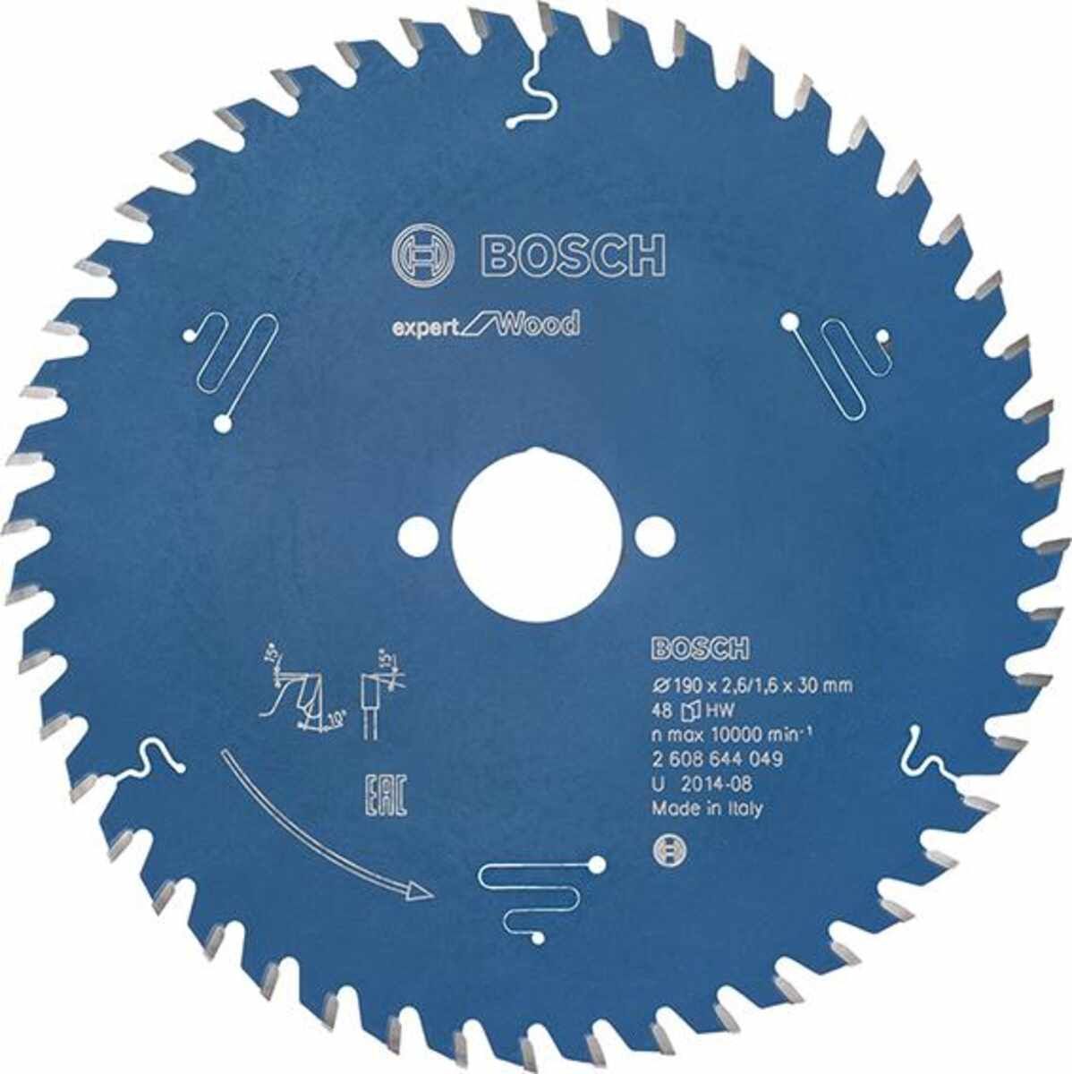 HM-Kreissägeblatt 190x2,6/1,6x30 48Z WBoschVE à 1 Stück Expert for Wood
