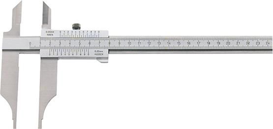 Werkstattmessschieber mit Spitzen + Feineinst. parallaxfrei 300x90mm FORMAT