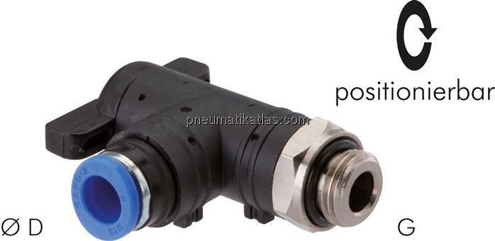 Winkel-Absperrhahn G 1/8"-6mm, IQS-Standard