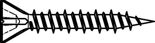 Gipsplattenschrauben für Gipsfaserplatten mit Kreuzschlitz H CE-konform 3,9x19 phosphatiert