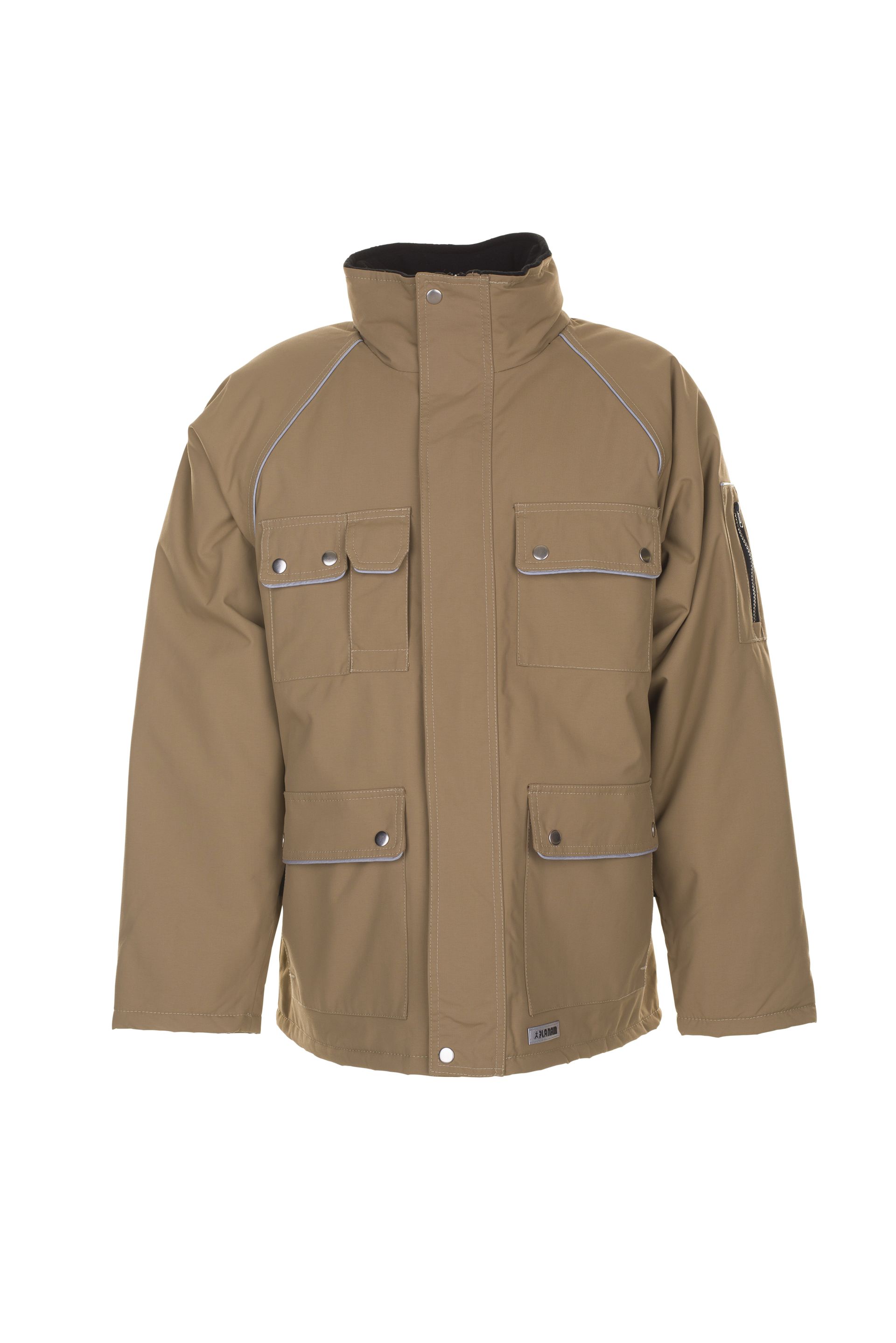 Planam Winterparka Canvas 320, Outdoor khaki/schwarz Gr. S