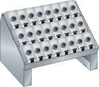 NC-Tischständer B588xT413mm 36x27 E RAL 7035 ohne Werkzeughalter
