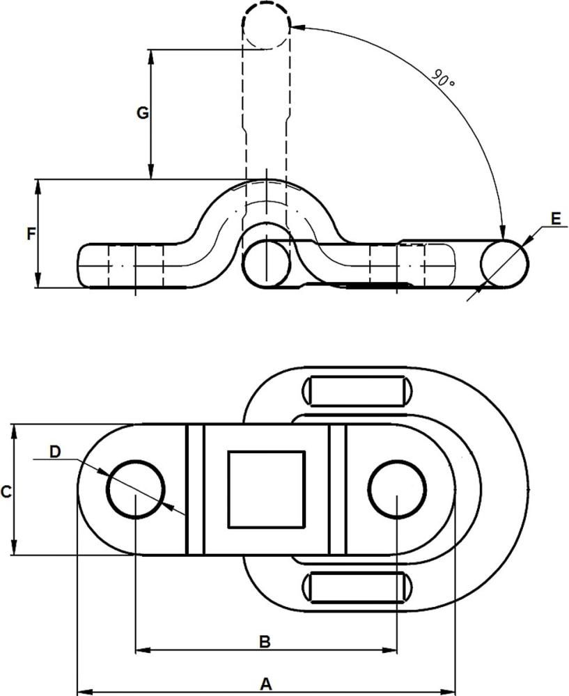 Anschlagpunkt GK8 Tragfähigkeit 1120KG